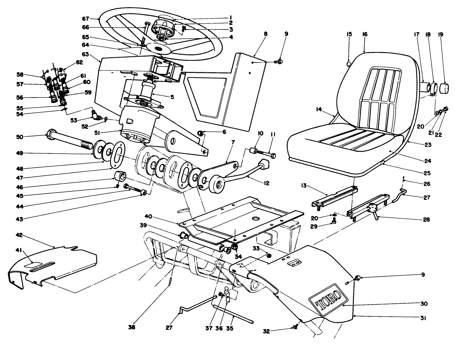 Steering & Seat Assembly