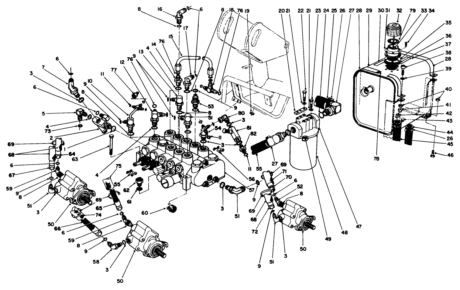 Valve Bank And Hydraulic Reservoir Assembly