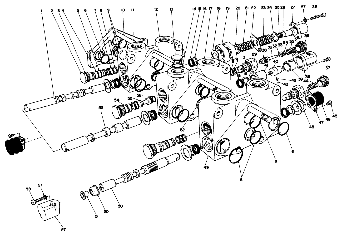 Control Valve Assembly No. 84-2200 (sections 3 Thru 5)(continued)