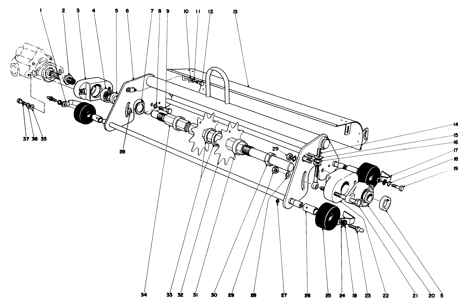 Thatching Reel Attachment Model No. 04416 (optional)