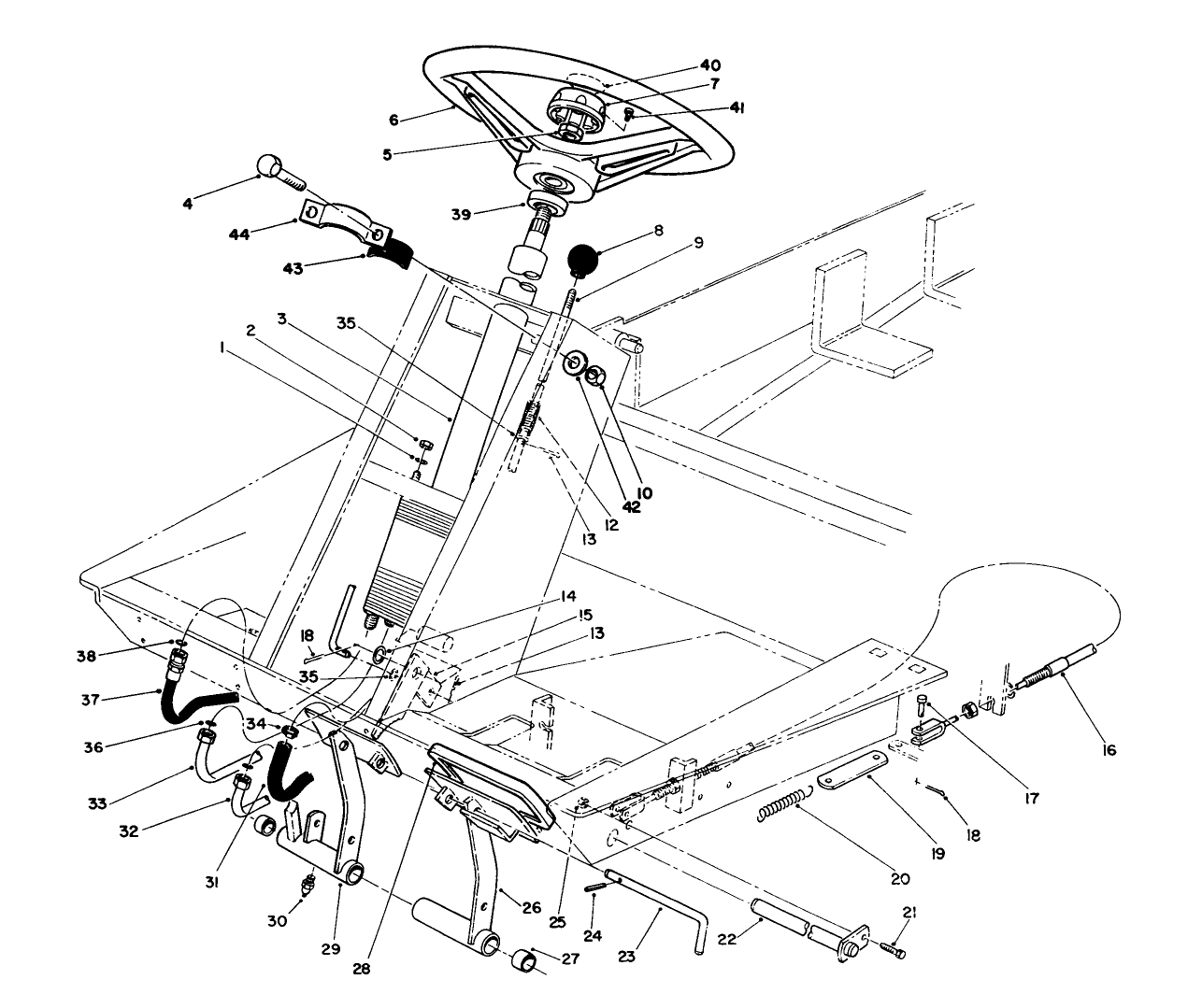 Power Steering & Brake Pedal Assembly
