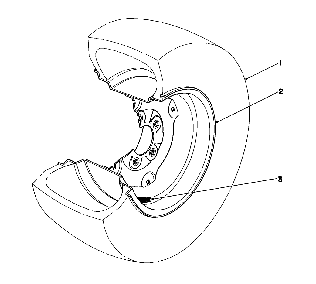Tire & Wheel Assembly 23 X 10.5 X 12 No. 62-7020 (optional)