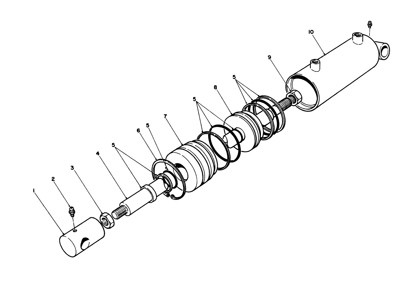 15 Cu. Ft. Hopper Kit Model 30505 (optional)(continued) Cylinder Assembly No. 77-5950