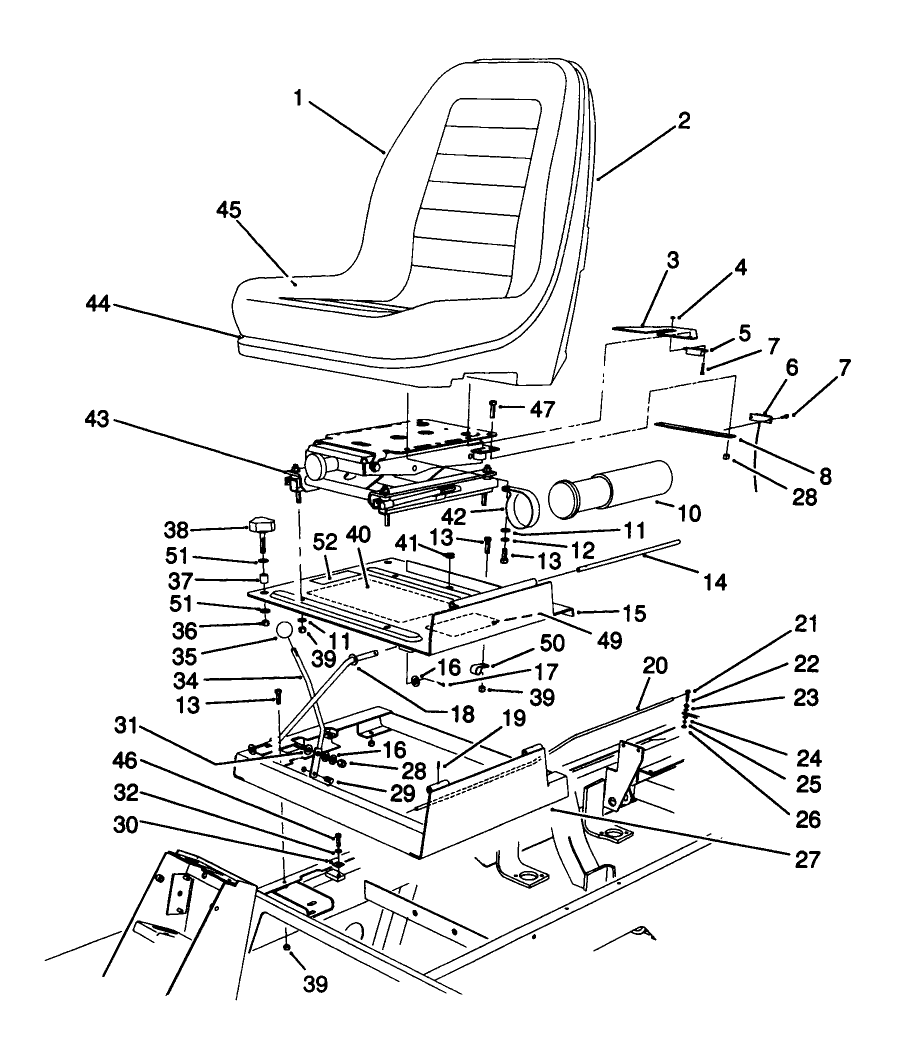 Seat & Throttle Assembly