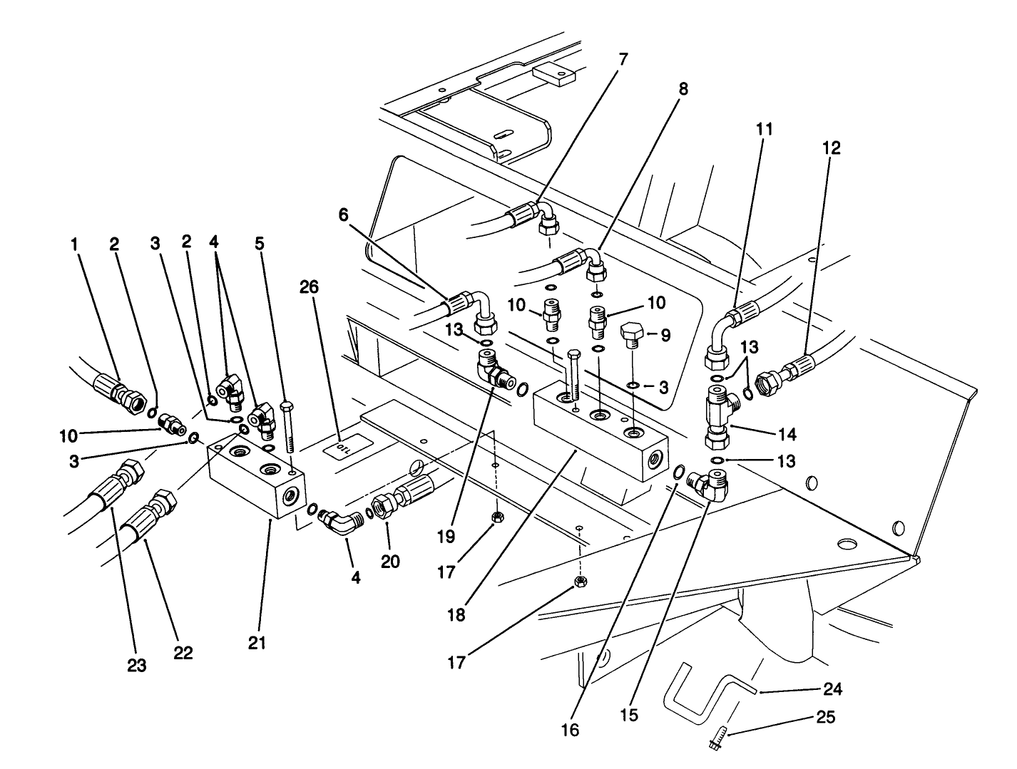 Front Hydraulic Manifolds