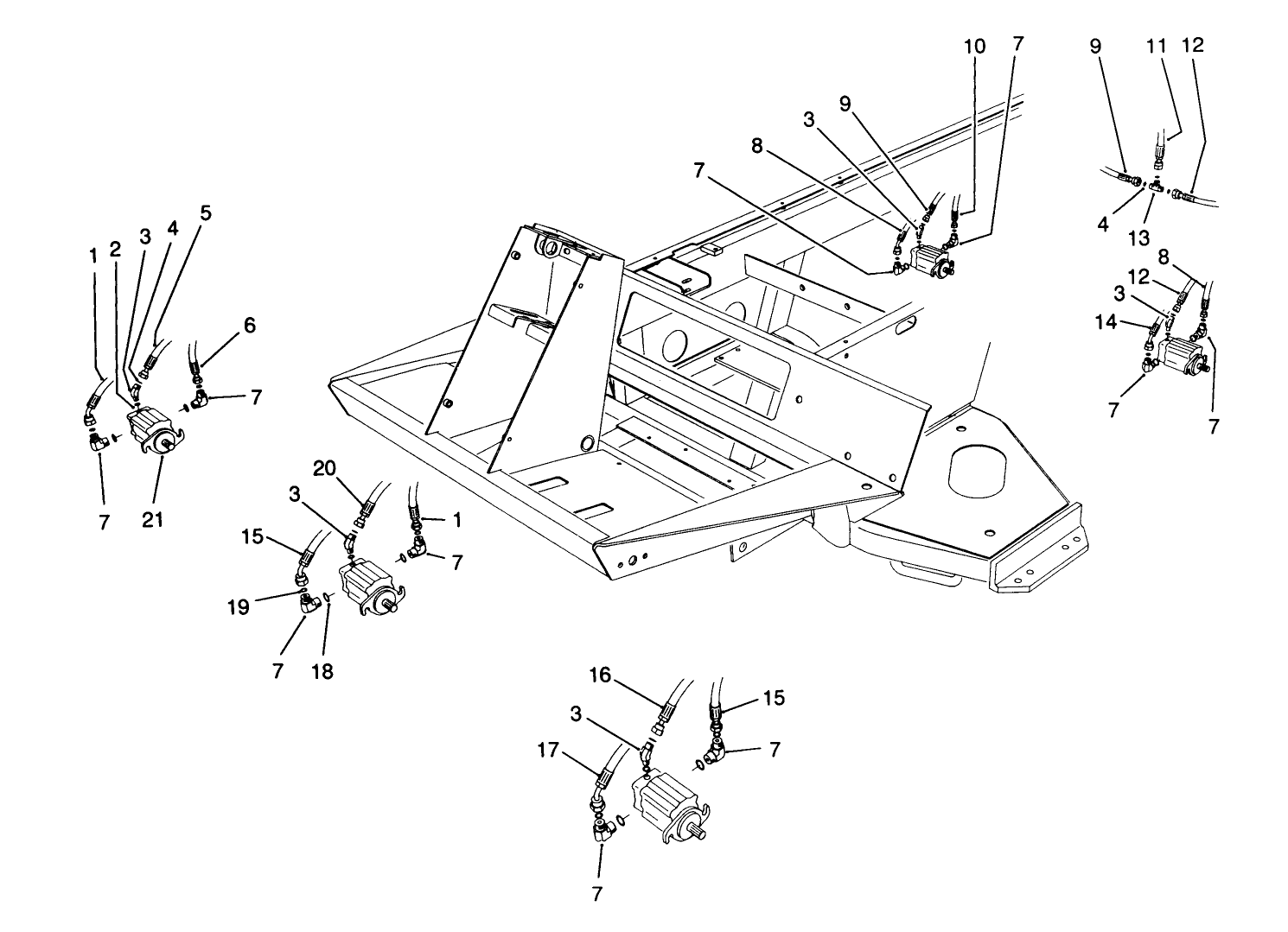 Cutting Unit Hydraulic Components