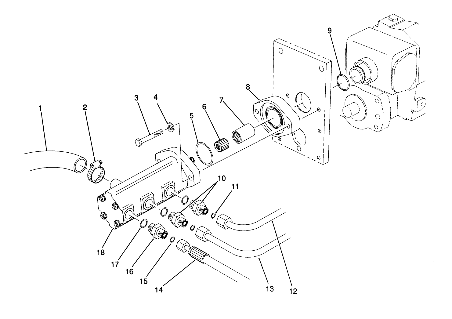 Gear Pump Installation Assembly