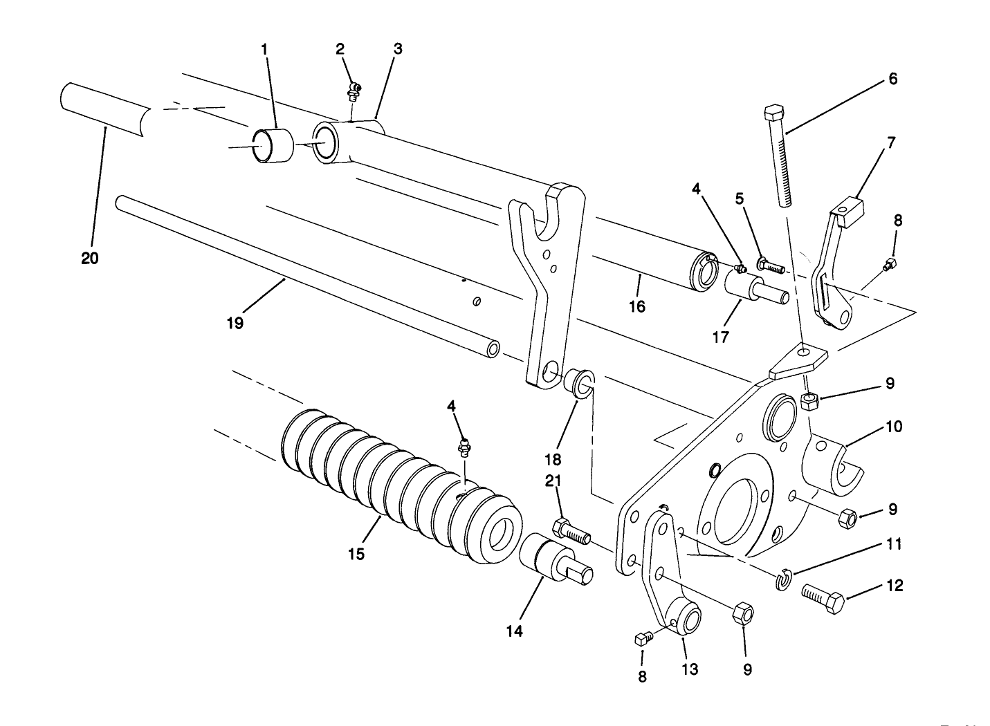 Cutting Unit Rollers Assembly