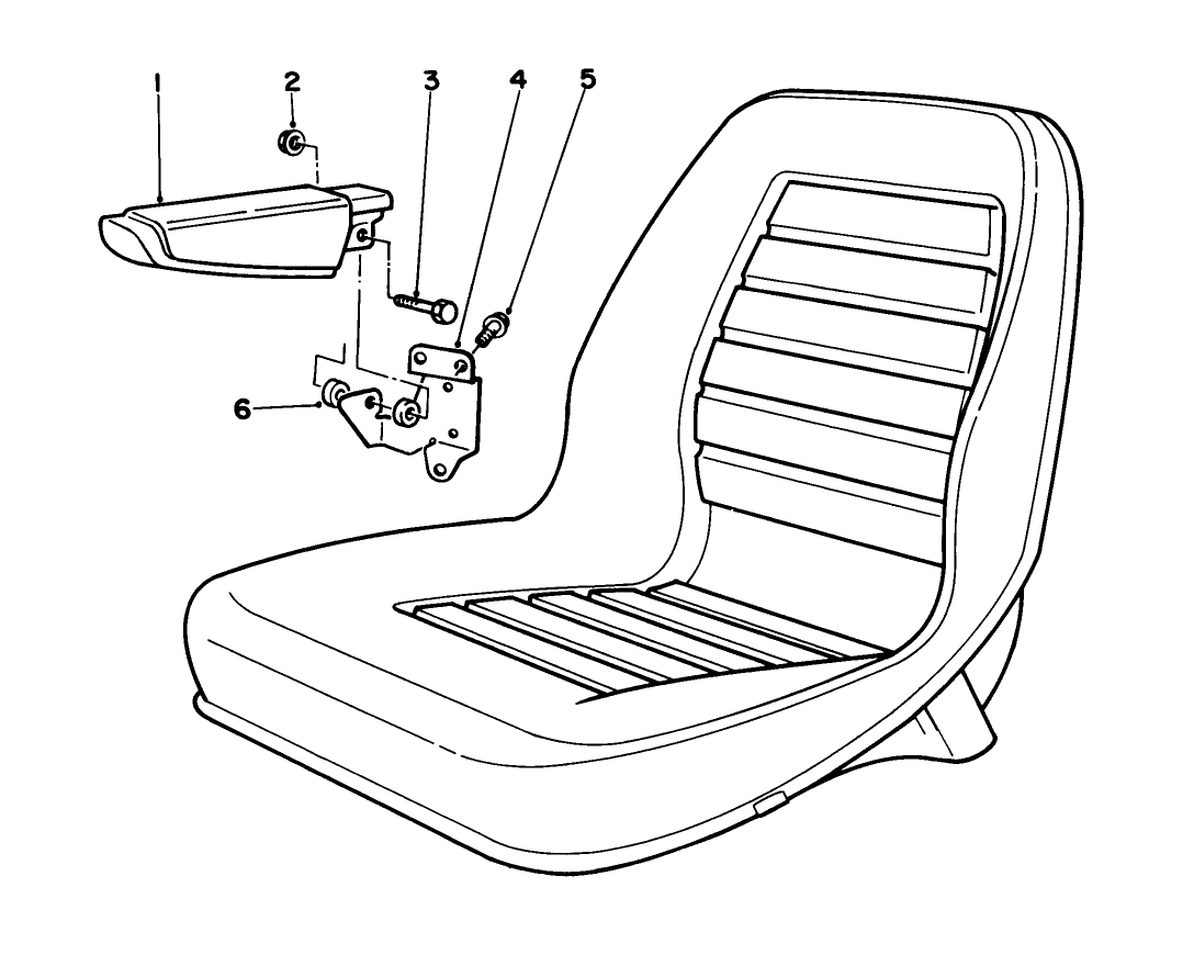Armrest Kit Model No. 30707 (optional)