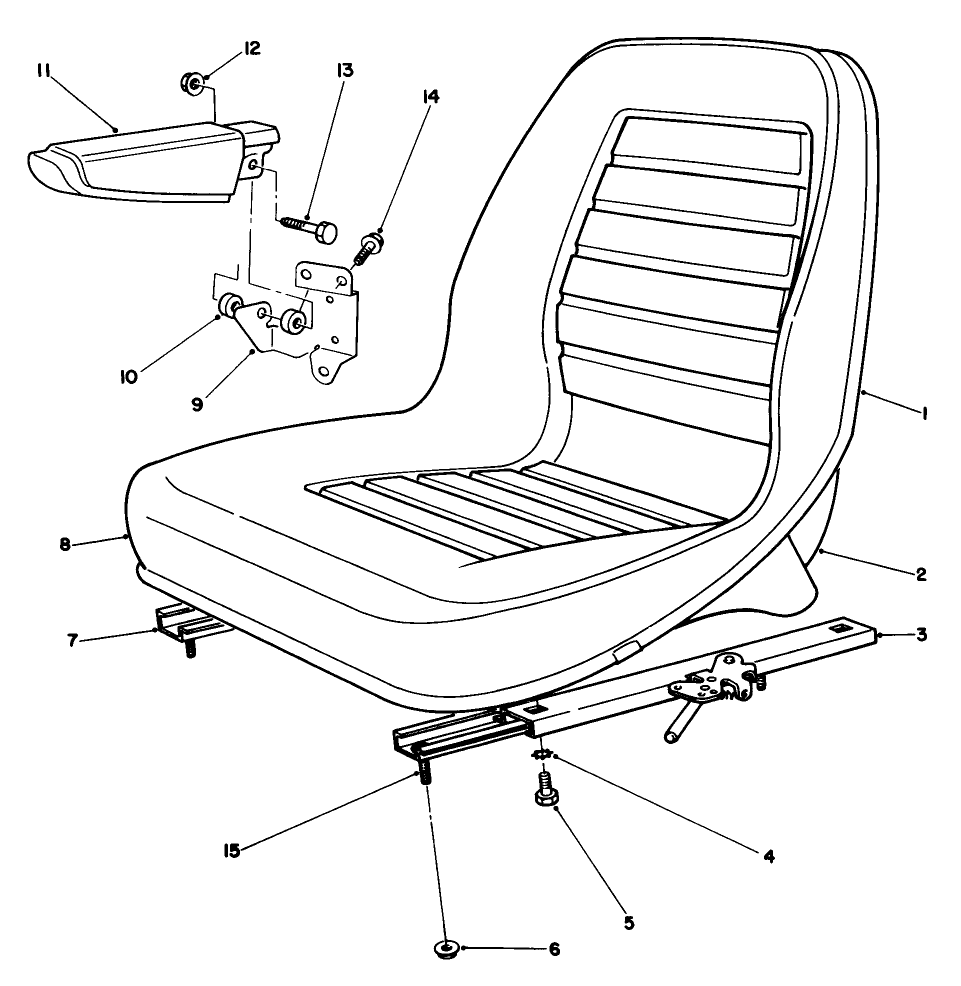Seat Assembly Model No. 30796 (optional)