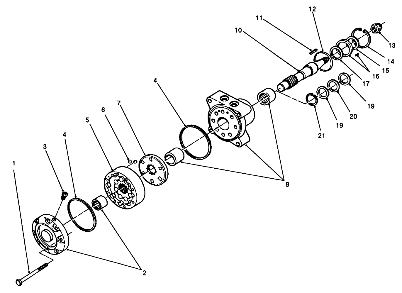 Hydraulic Drive Motor Assembly No. 66-5291