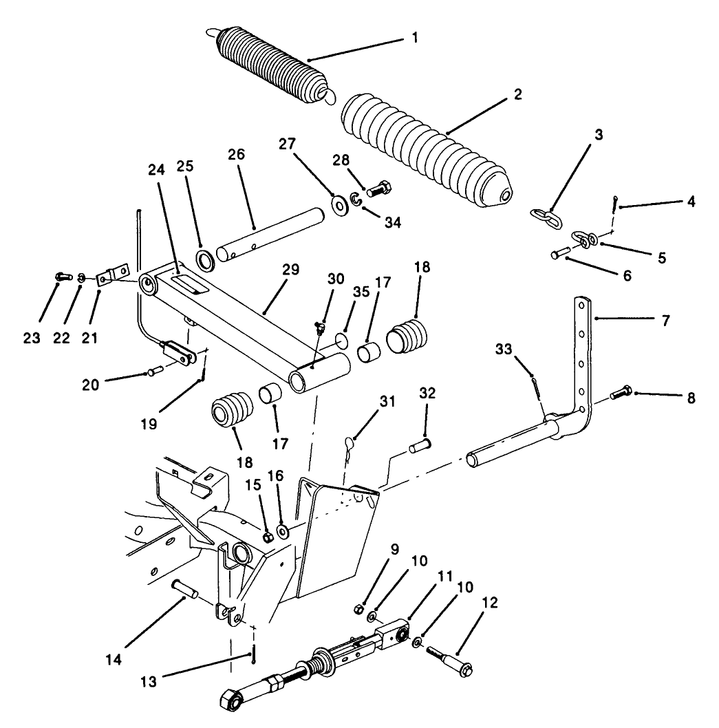 Rear Cutting Unit Lift Arm Assembly