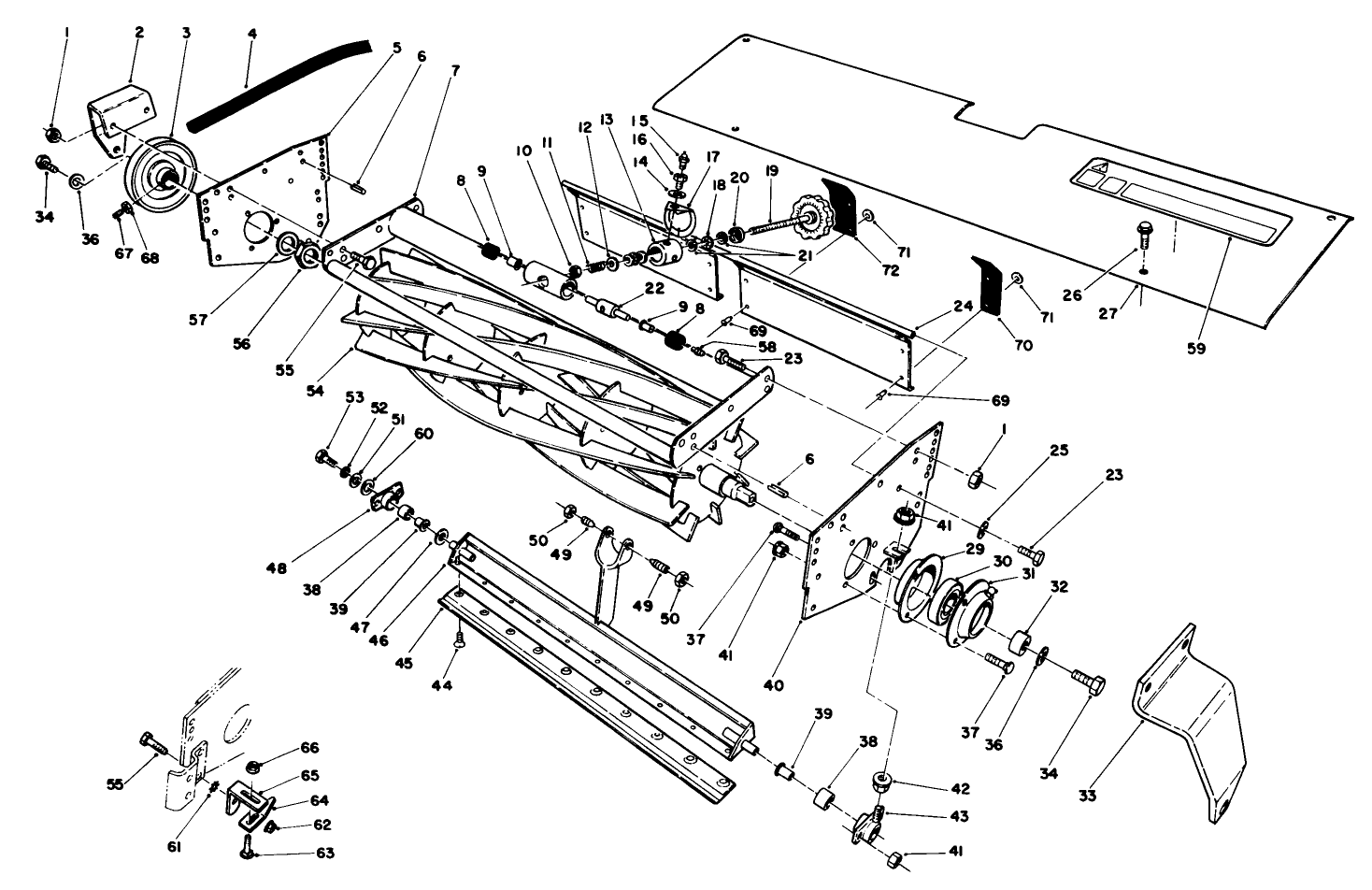5, 8 & 11 Blade Cutting Unit Assembly (floating Suspension)(continued)