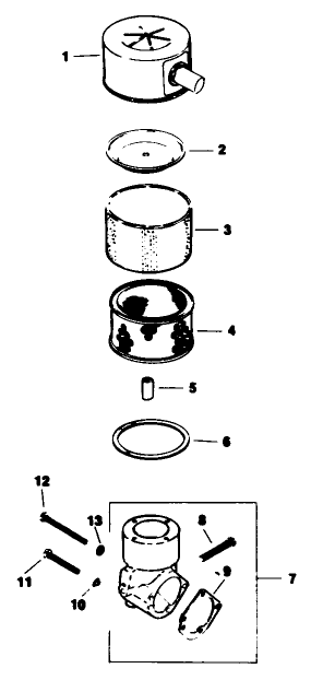 Air Intake-Engine Kohler Model No. M16qs Spec No. 711563