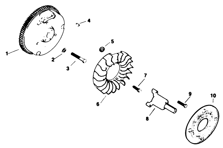 Flywheel-Engine Kohler Model No. M16qs Spec No. 711563