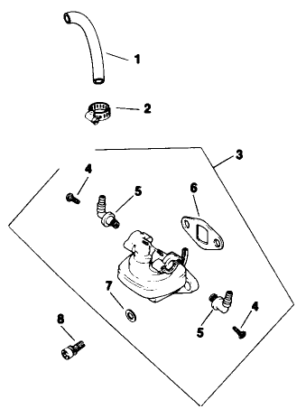Fuel Pump-Engine Kohler Model No. M16qs Spec No. 711563
