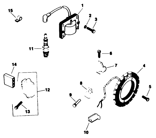 Ignition-Engine Kohler Model No. M16qs Spec No. 711563