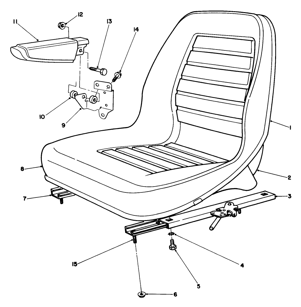 Seat Assembly Model No. 30796 (optional)