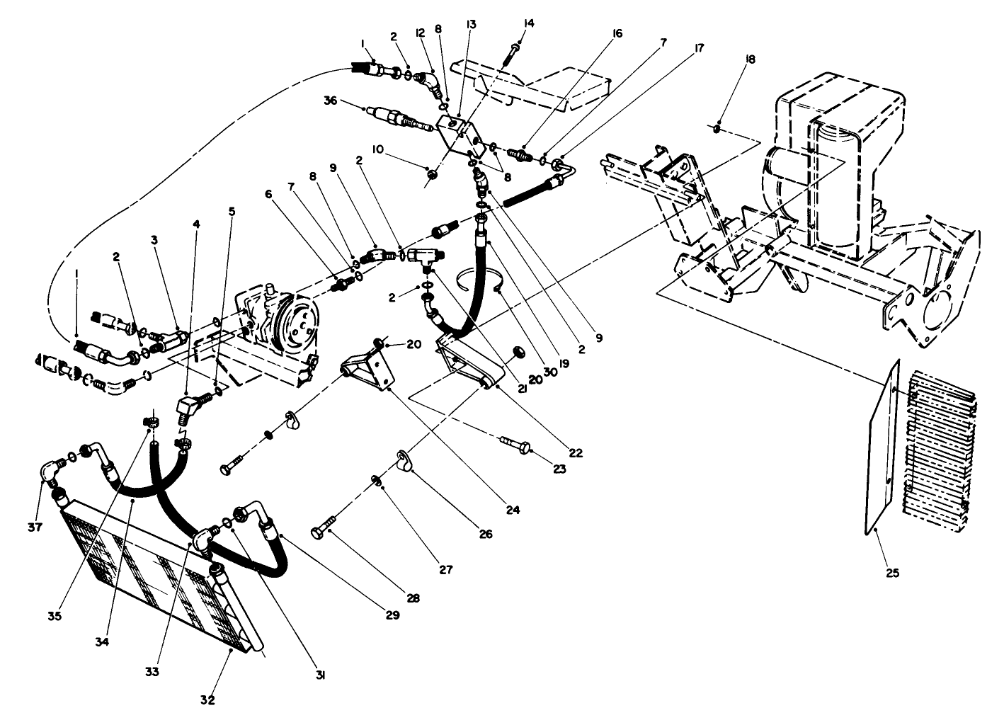 Hydraulic Oil Cooler Assembly