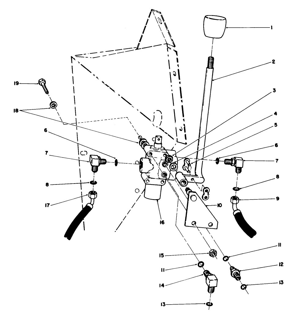 Cutting Unit Lift Valve Installation Assembly