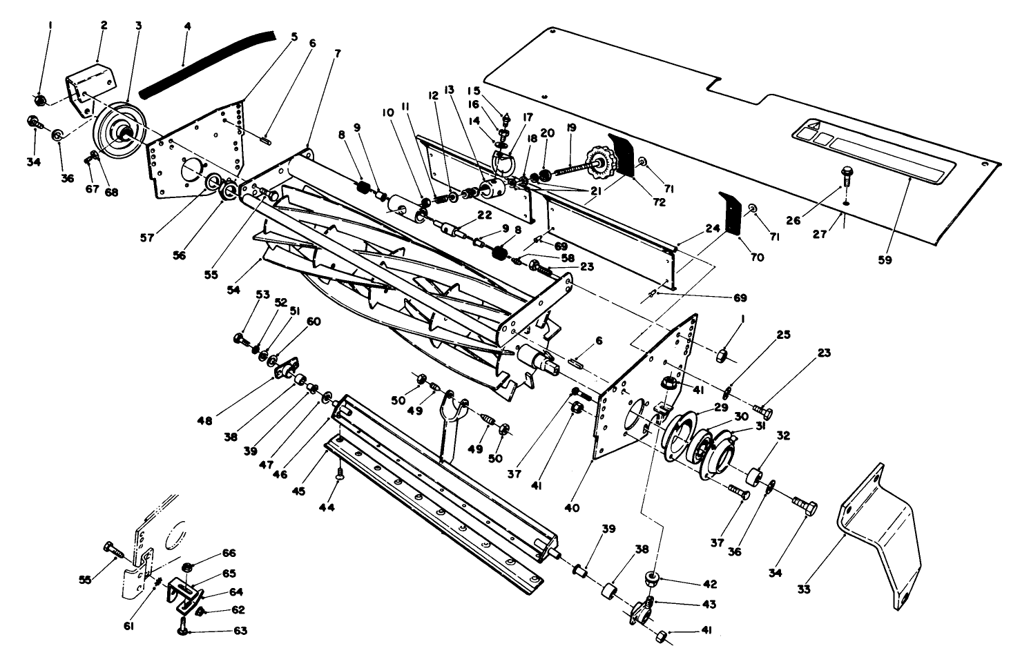 5, 8 & 11 Blade Cutting Unit Assembly (continued)(floating Suspension)