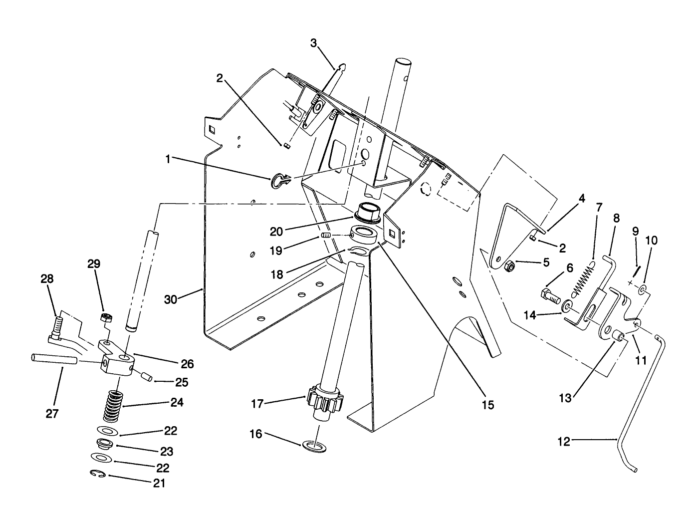 Steering Shaft And Indicator Assembly