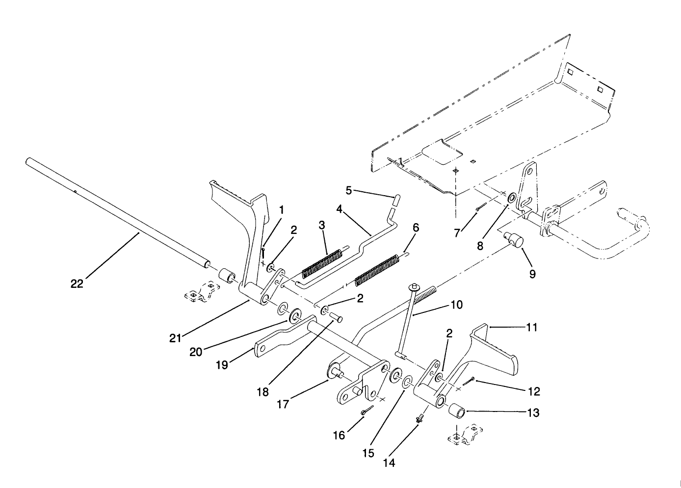 Brake And Clutch Pedal Assembly