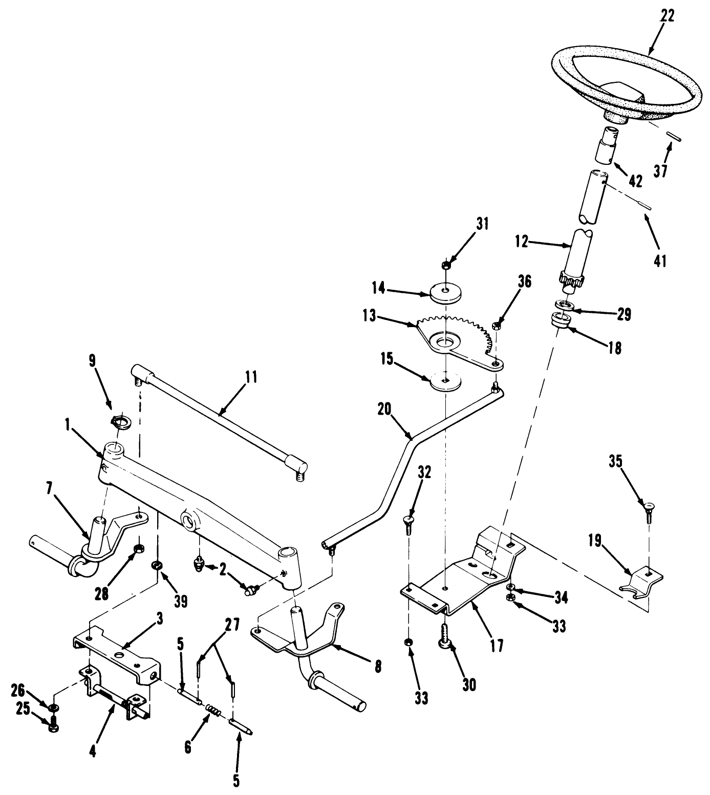 Front Axle & Steering Assembly