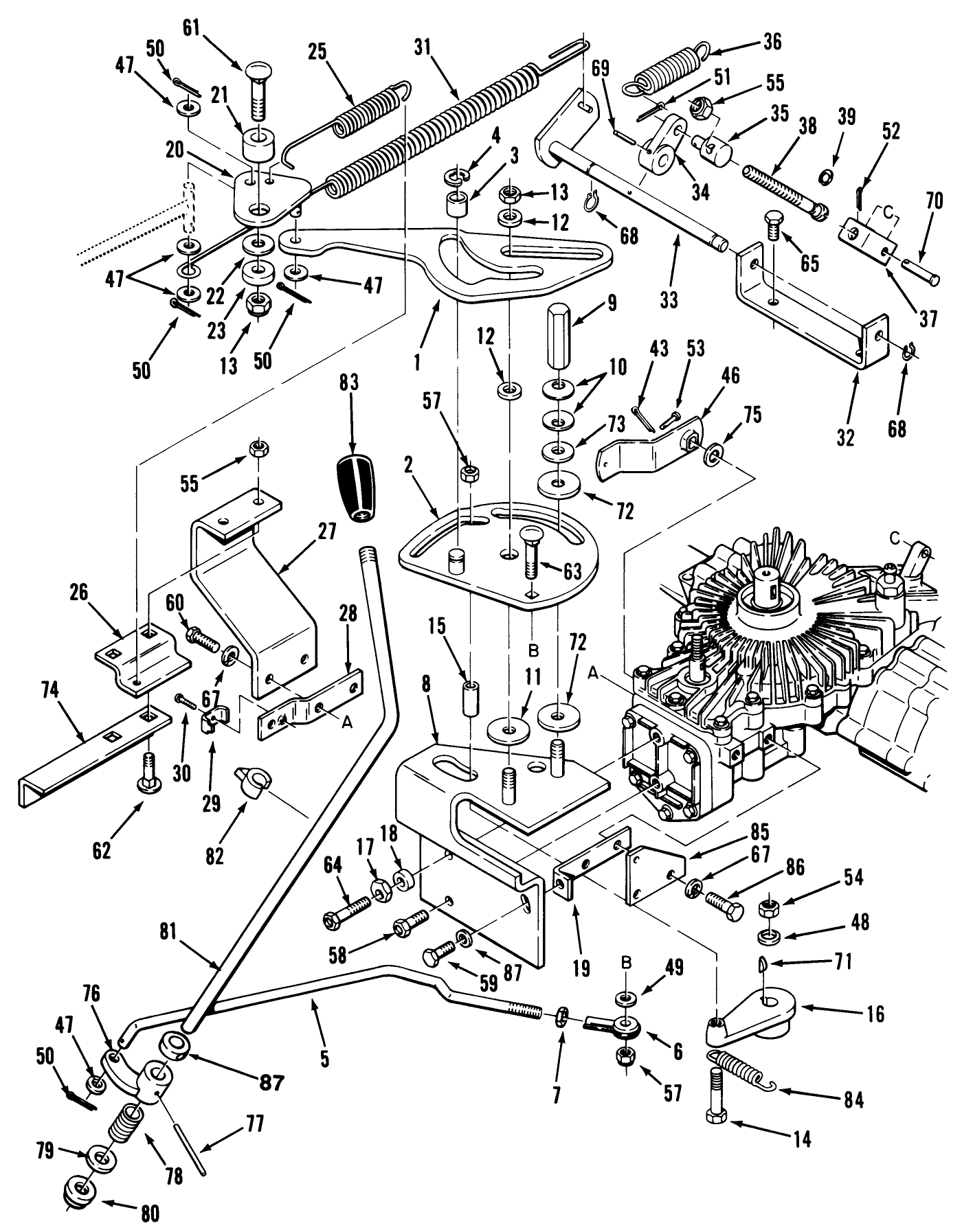 Transmission Linkage Assembly (210-H & 212-H)