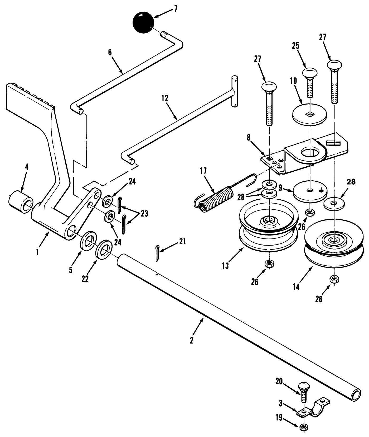 Brake & Idler Assembly (210-H & 212-H)