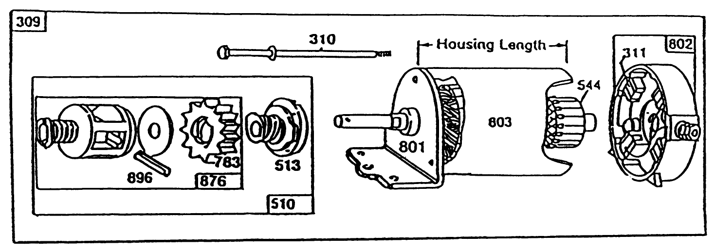 10hp Engine Briggs & Stratton Model No. 256707 Type No. 0126-01 (continued)