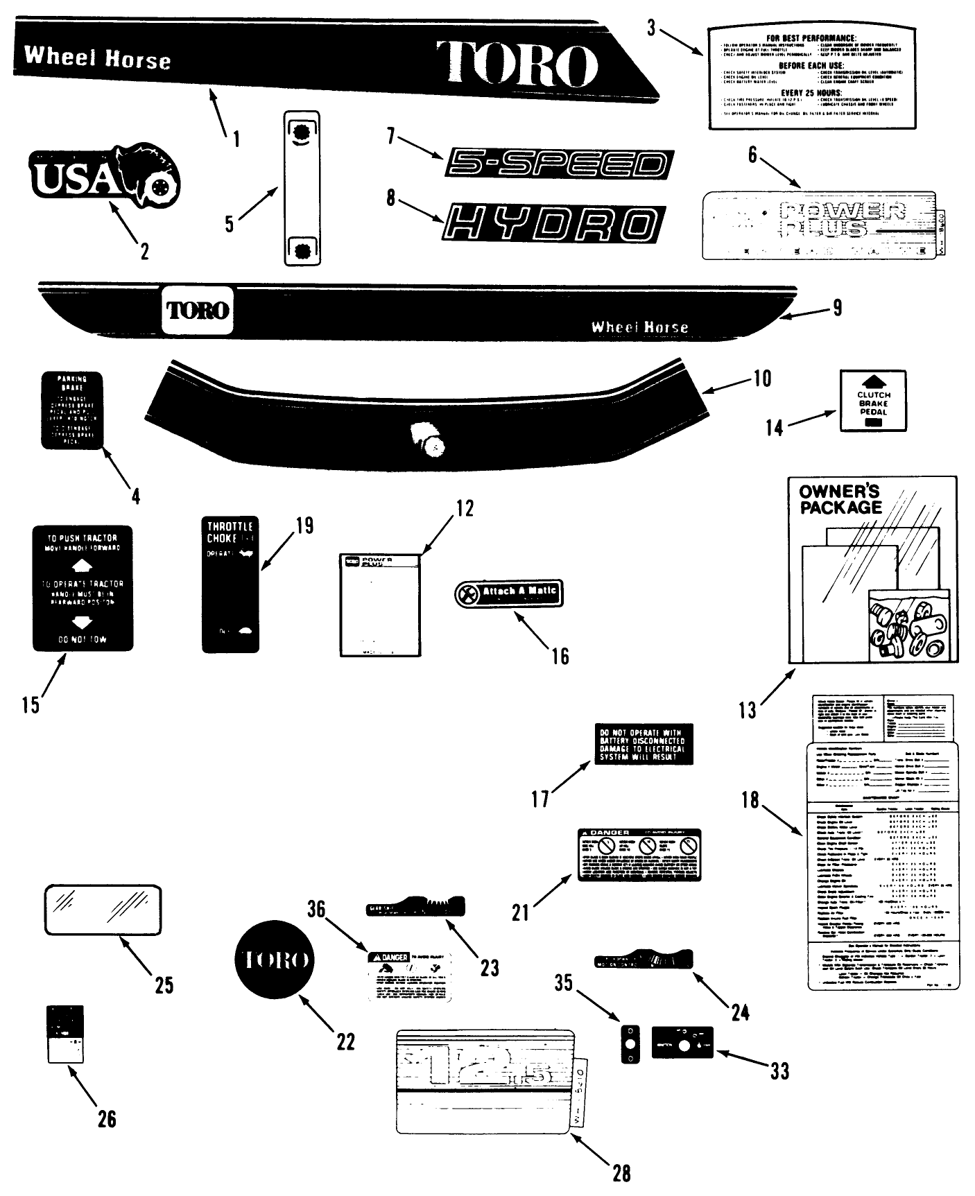 Decal & Miscellaneous Parts Assembly