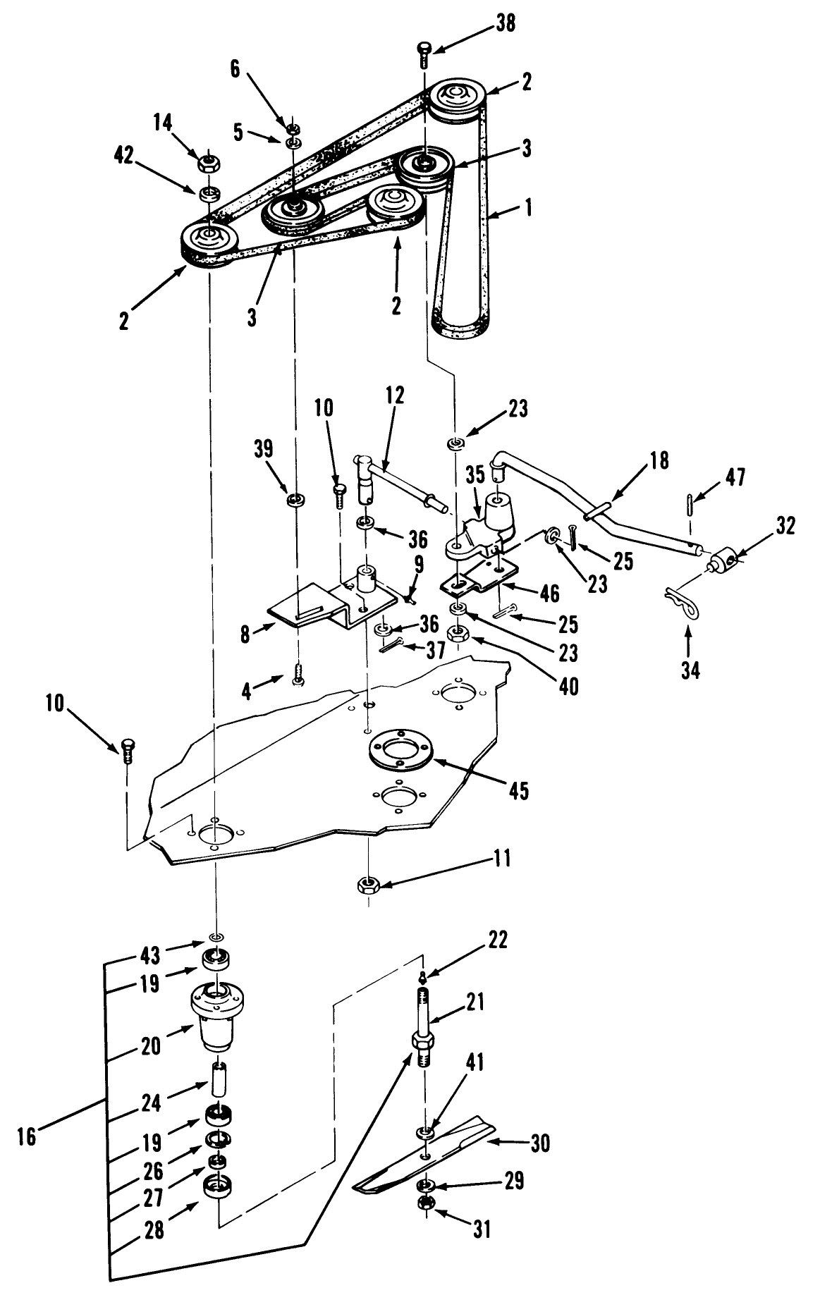 Spindle & Belt Assembly (continued)