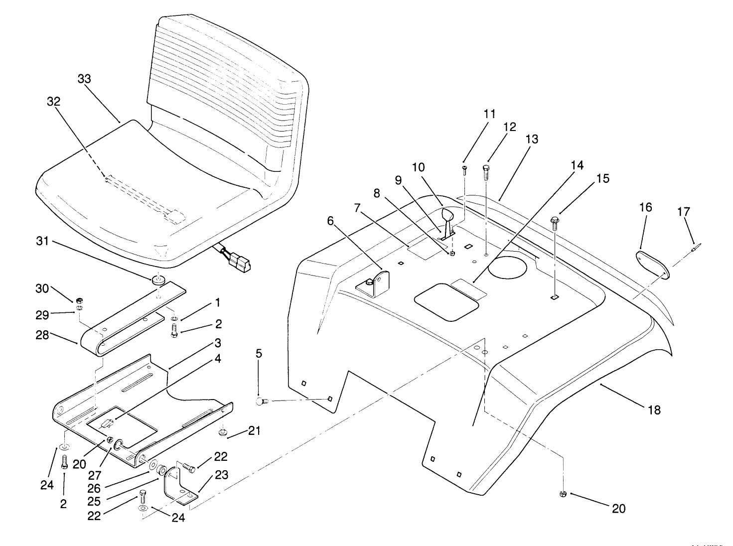 Fender And Seat Assembly