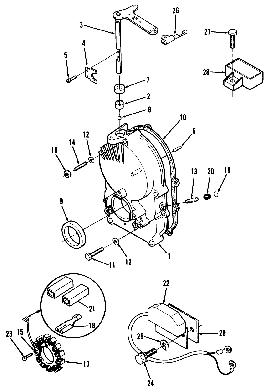 Toro Power Plus Gearcase, Ignition Control, Alternator And Regulator