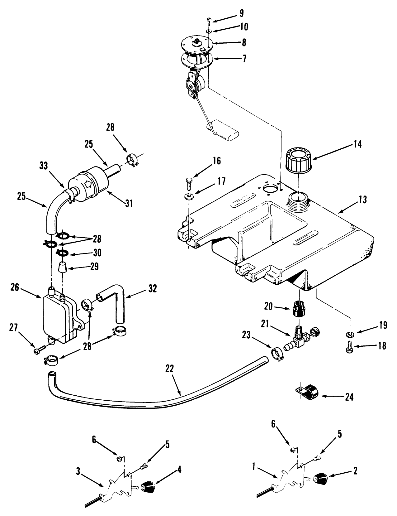 Throttle Choke And Fuel Controls