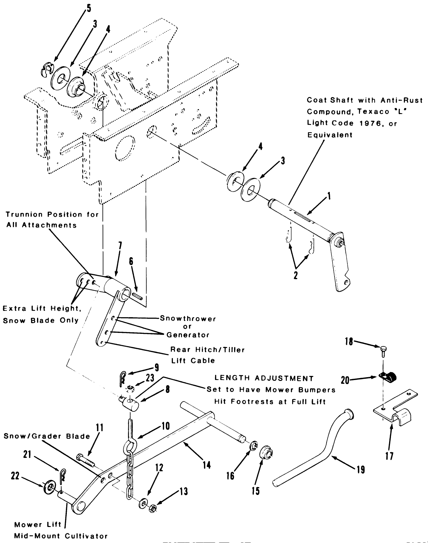 Hydrostatic Lift Linkage 312-H & 416-H