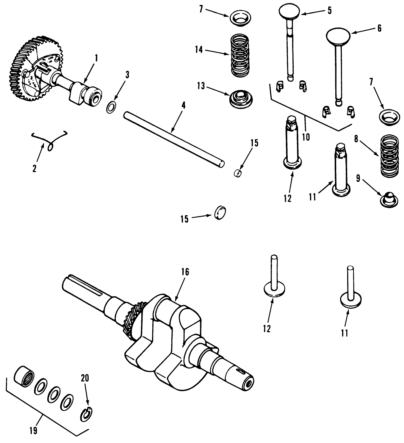 Kohler Camshaft, Crankshaft & Valves