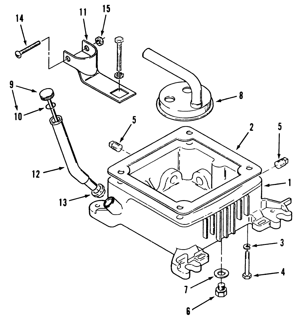 Oil Base Fill Tube And Bracket