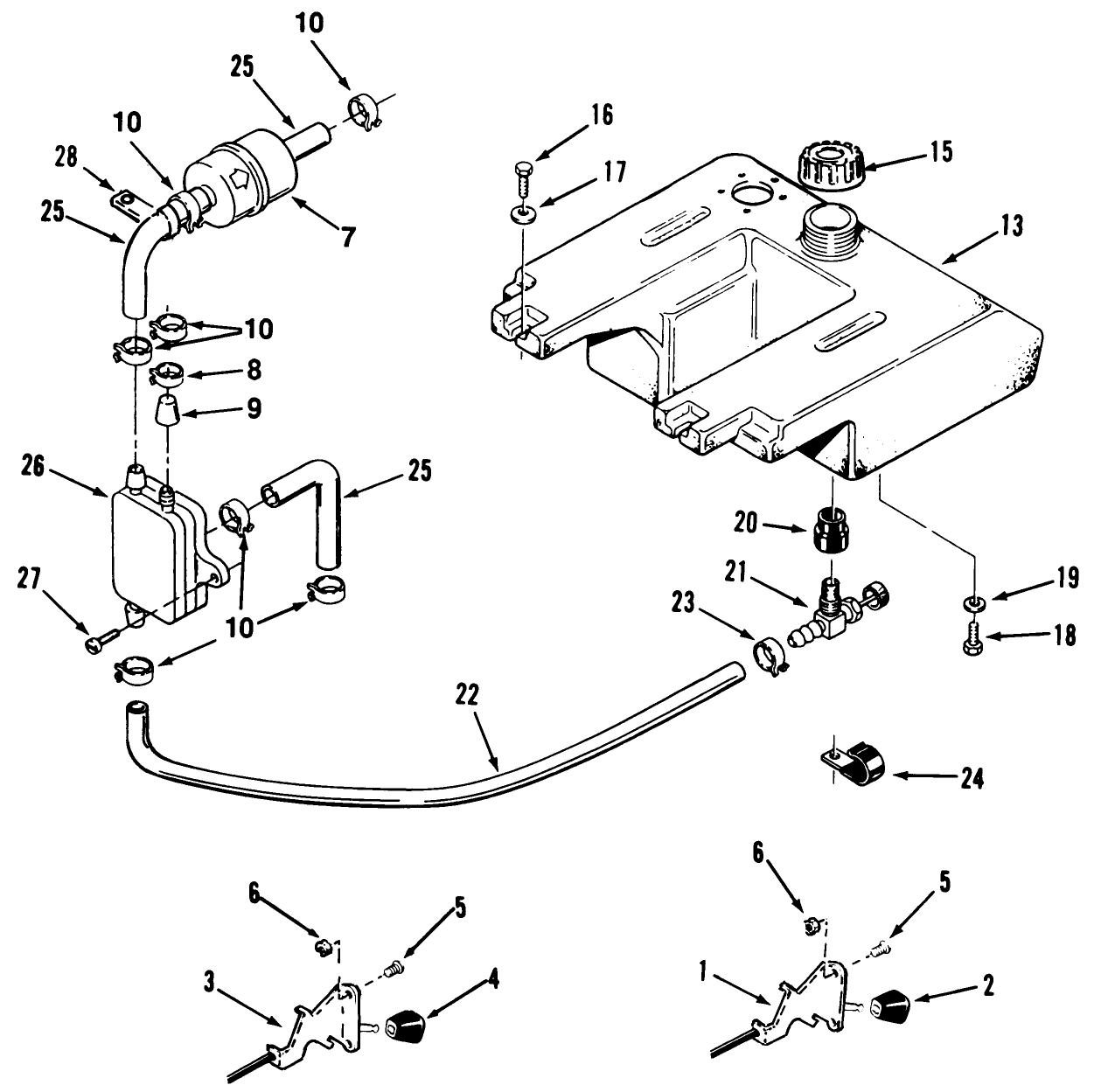 Throttle Choke And Fuel Controls