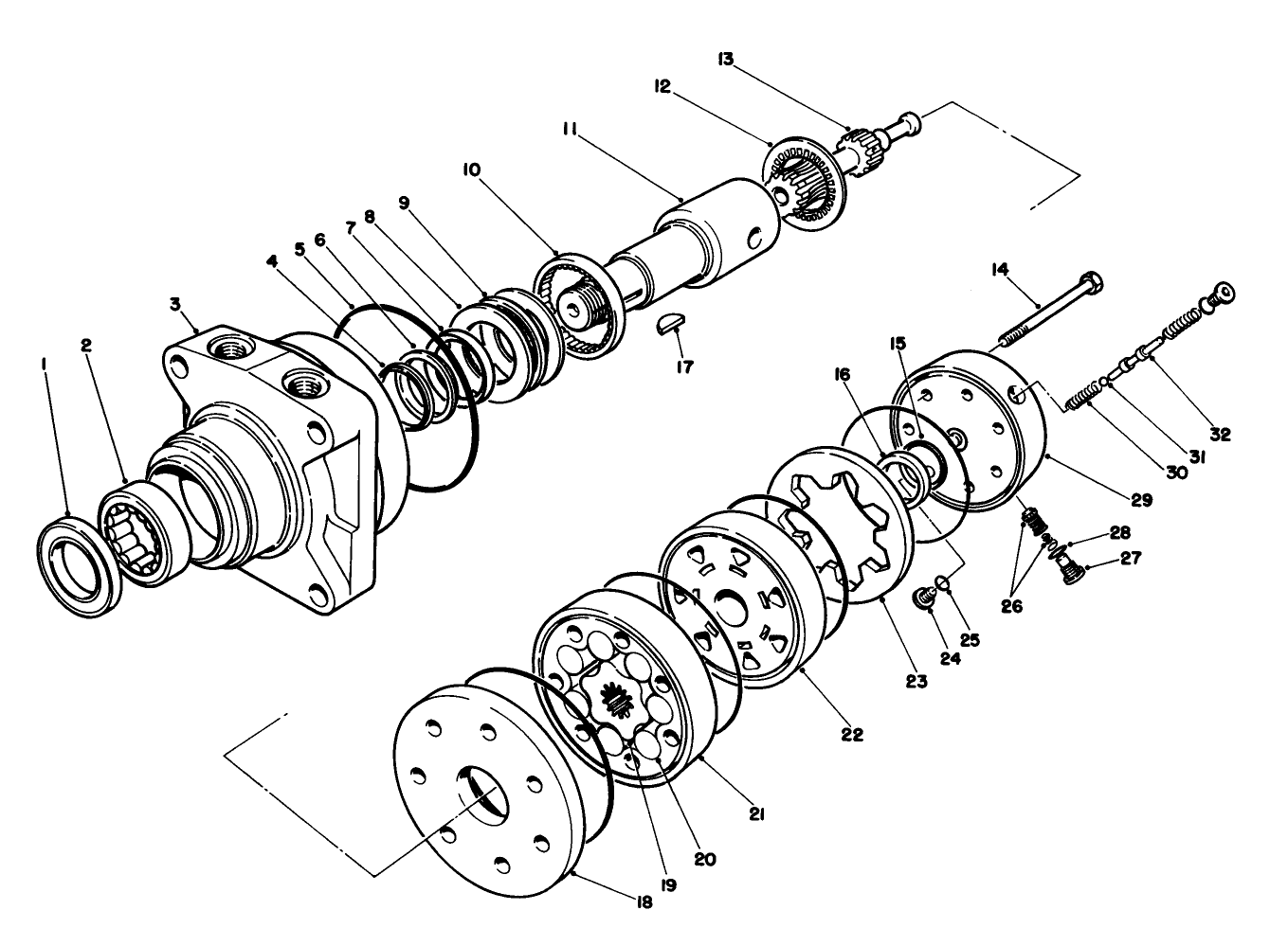 Hydraulic Drive Motor Right Rear No. 75-9840