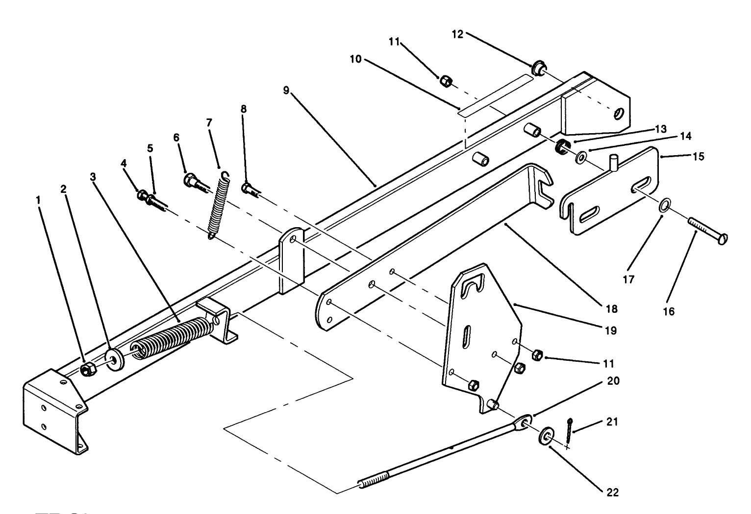 Front Blade Kit Model No. 08820 (optional) (continued) Arm Assembly