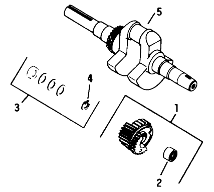 Crankshaft-Engine Kohler Model No. K321s Spec. No. 60434