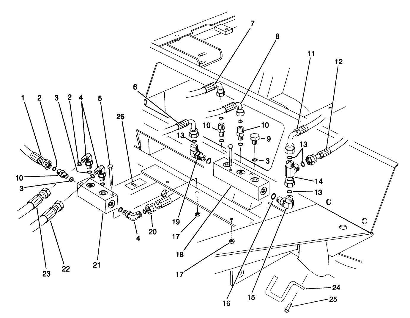 Front Hydraulic Manifolds