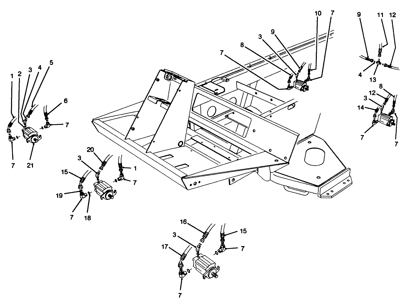 Cutting Unit Hydraulic Components