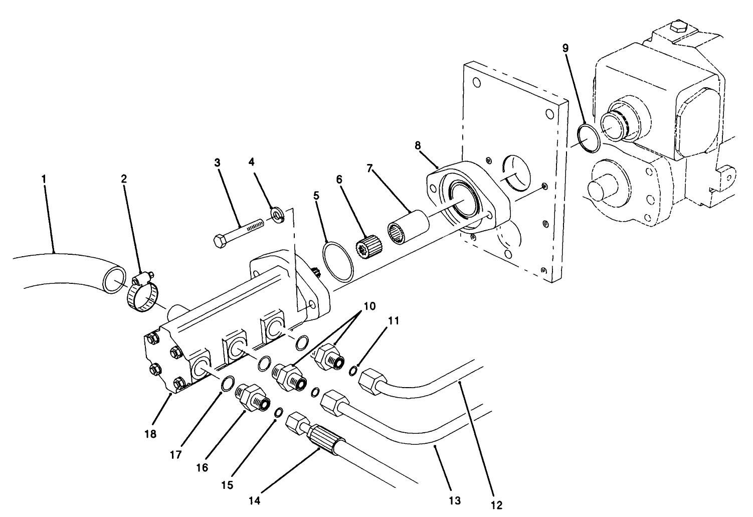 Gear Pump Installation Assembly