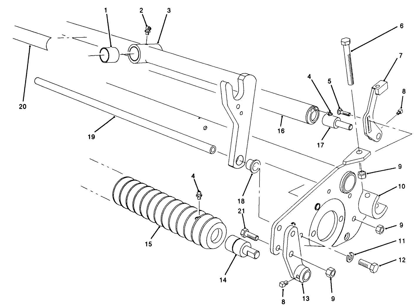 Roller Assembly (5 Blade Cutting Unit Serial No. 20001 Thru 20555) (8 Blade Cutting Unit Serial No. 20001 Thru 21322)