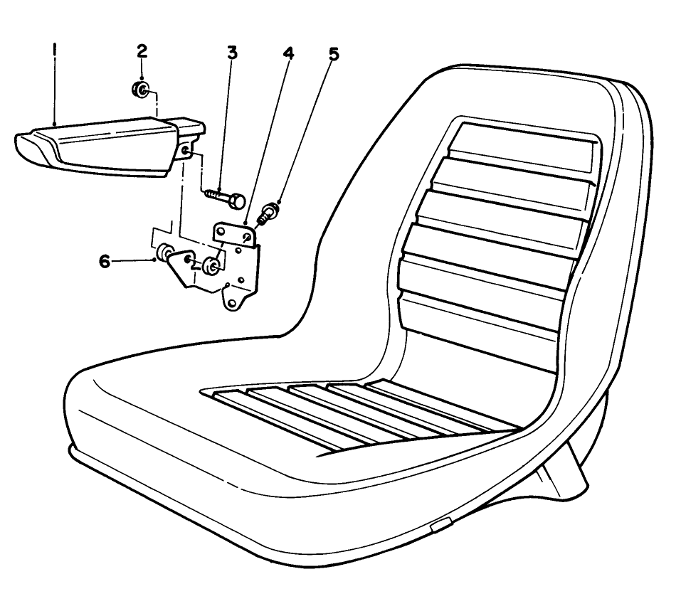Armrest Kit Model No. 30707 (optional)