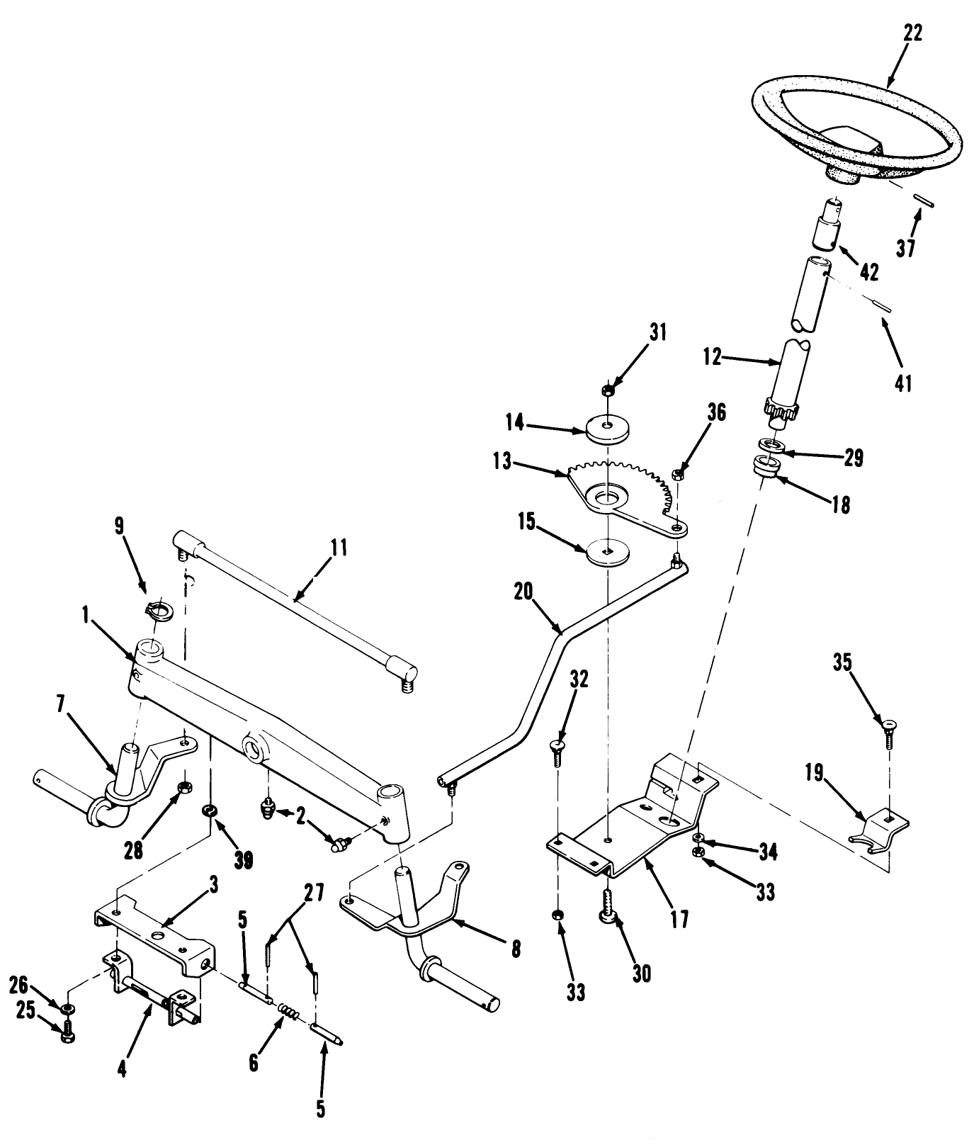 Front Axle & Steering Assembly