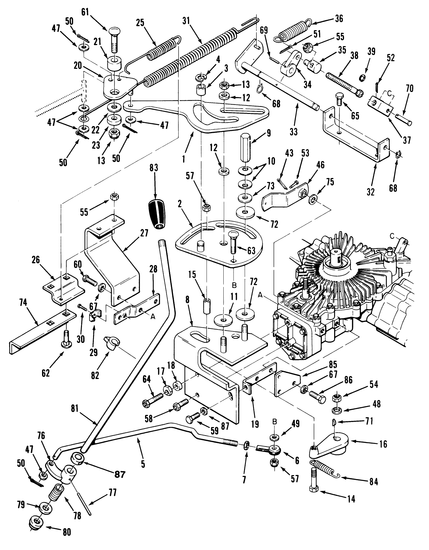 Transmission Linkage Assembly (212-H)
